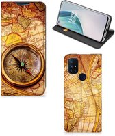 Magnet Case OnePlus Nord N10 5G Smart Cover Hoesje Kompas