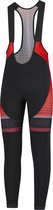 Rogelli Hero - Lange Fietsbroek - Heren - Maat 3XL - Zwart, Rood, Bordeaux