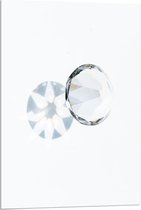 Acrylglas - Witte Diamant - 60x90cm Foto op Acrylglas (Met Ophangsysteem)