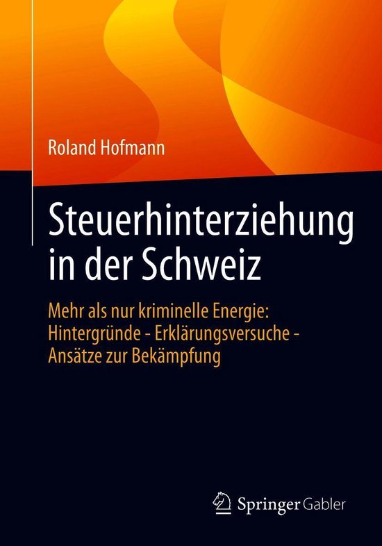 Steuerhinterziehung in der Schweiz - cover
