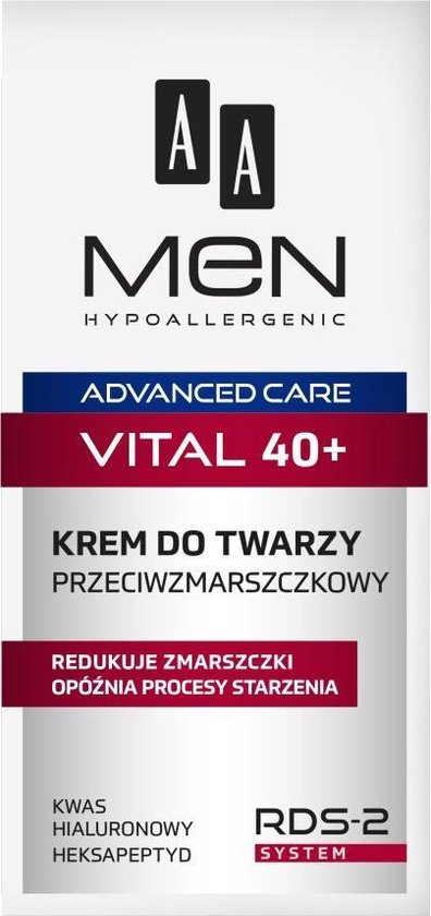 Foto: Aa men advanced care face cream vital 40 pre cream cream for points 50ml