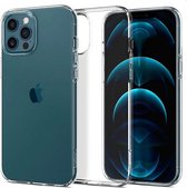 Geschikt voor Spigen Liquid Crystal Case - Telefoonhoesje - Hoesje - Apple iPhone 12 Pro Max - Crystal clear - Transparant