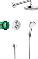 Hansgrohe Croma select s showerset compleet met ecostat s thermostaat chroom