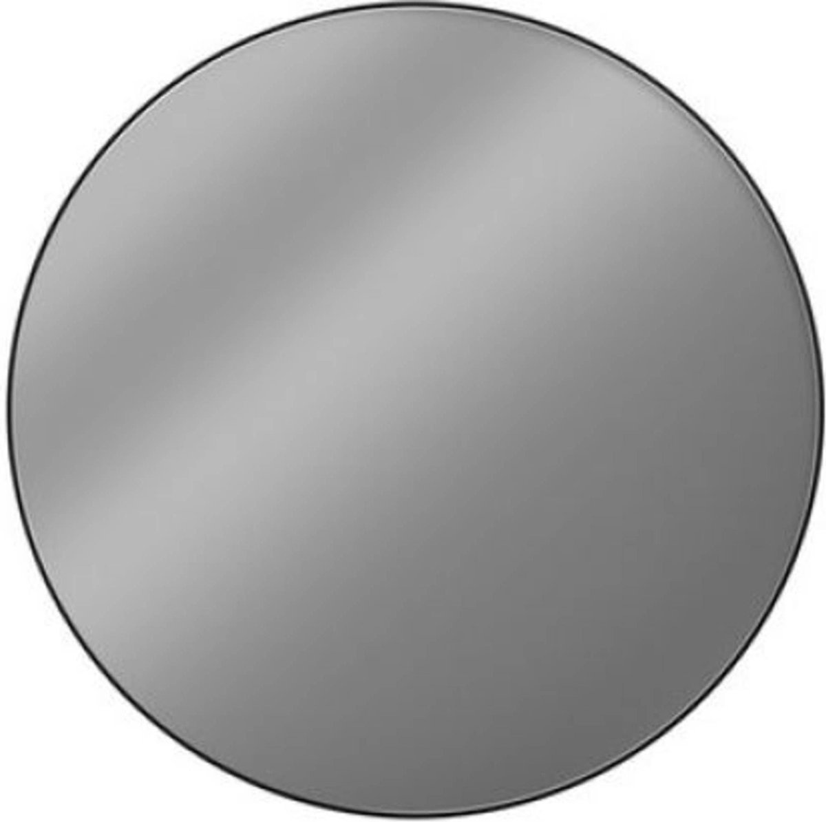 Looox Black Line Round Spiegel Ø 100 cm Mat Zwart op Prijzenvolger.com