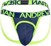 Andrew Christian Sports Mesh Arch Jock w/ Almost Naked Navy - MAAT S - Heren Ondergoed (erotisch) - Jockstrap Heren (erotisch) - Heren Jock (erotisch)