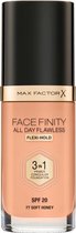 3x Max Factor Facefinity 3 in 1 All Day Flawless Foundation 077 - Soft Honey