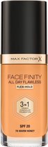 Max Factor Facefinity All Day Flawless 3-In-1 Vegan Foundation 078 Warm Honey