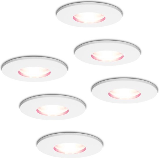 Homeylux® Smart WiFi LED Spot encastrable 6 pièces 5,5W Wit Barcelona -  Dimmable -... | bol.com