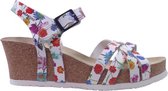 Mephisto Sandaal Lanny Wit Gebloemd