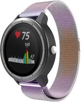 Milanees Smartwatch bandje - Geschikt voor  Garmin Vivoactive 3 Milanese band - regenboog - Horlogeband / Polsband / Armband
