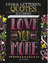 Chalk letteren Quotes kleurboek
