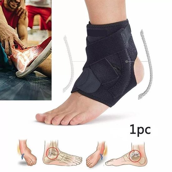Enkel ondersteuning brace- Ankle brace compressie pees- 1 pc One size - LOUZIR