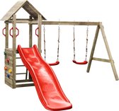 SwingKing Speeltoestel Maria + glijbaan Rood - 230x295x210cm