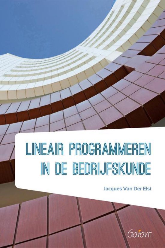 Lineair programmeren in de bedrijfskunde - cover
