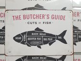 BBQ | Butcher’s guide | vis | 20 x 30cm | metaal