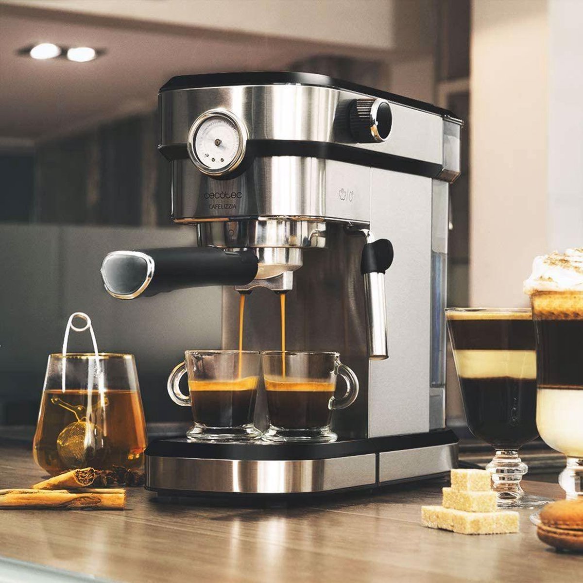 Express Handleiding Koffiemachine Cecotec Cafelizzia 790 Steel Pro 1,2 L 20  bar 1350W | bol.com