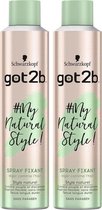 Schwarzkopf Got2b My Natural Style Haarspray Voordeelbundel - 2 x 300 ml