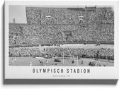 Walljar - Olympisch stadion '59 - Muurdecoratie - Canvas schilderij