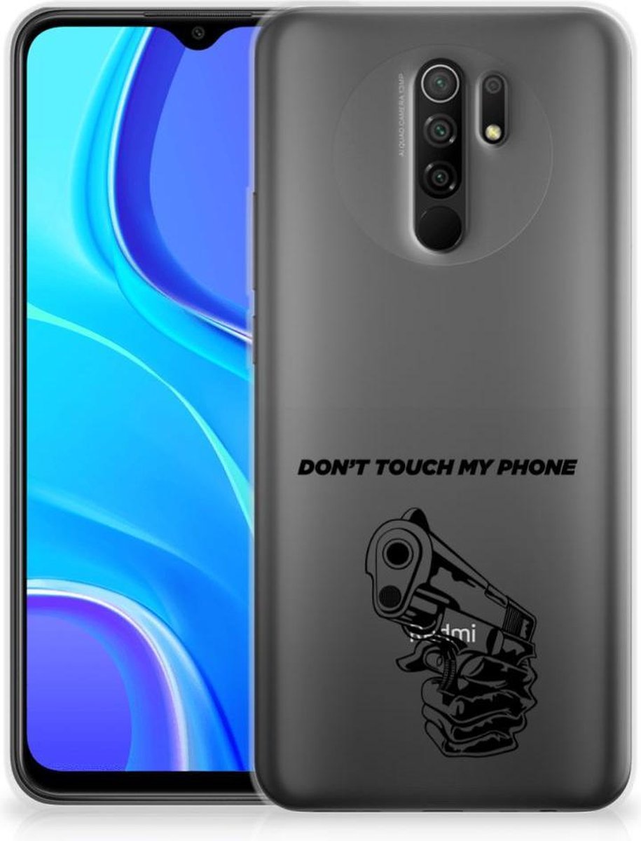 Xiaomi Redmi 9 Silicone-hoesje Gun Don't Touch My Phone