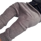 tinymoon Unisex Broek Rib – model drop crotch – Morel – Maat 98/104