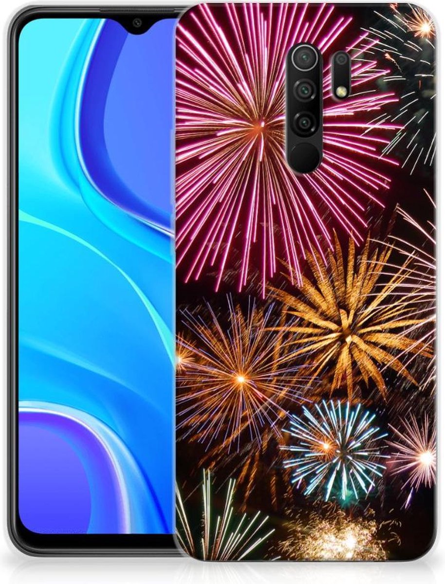 Xiaomi Redmi 9 Silicone Back Cover Vuurwerk