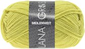 Lana Grossa Meilenweit Uni 50 gram nr 1378 Limoengeel