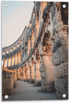 Tuinposter – Binnen Kant Colosseum - Rome - 40x60cm Foto op Tuinposter  (wanddecoratie voor buiten en binnen)