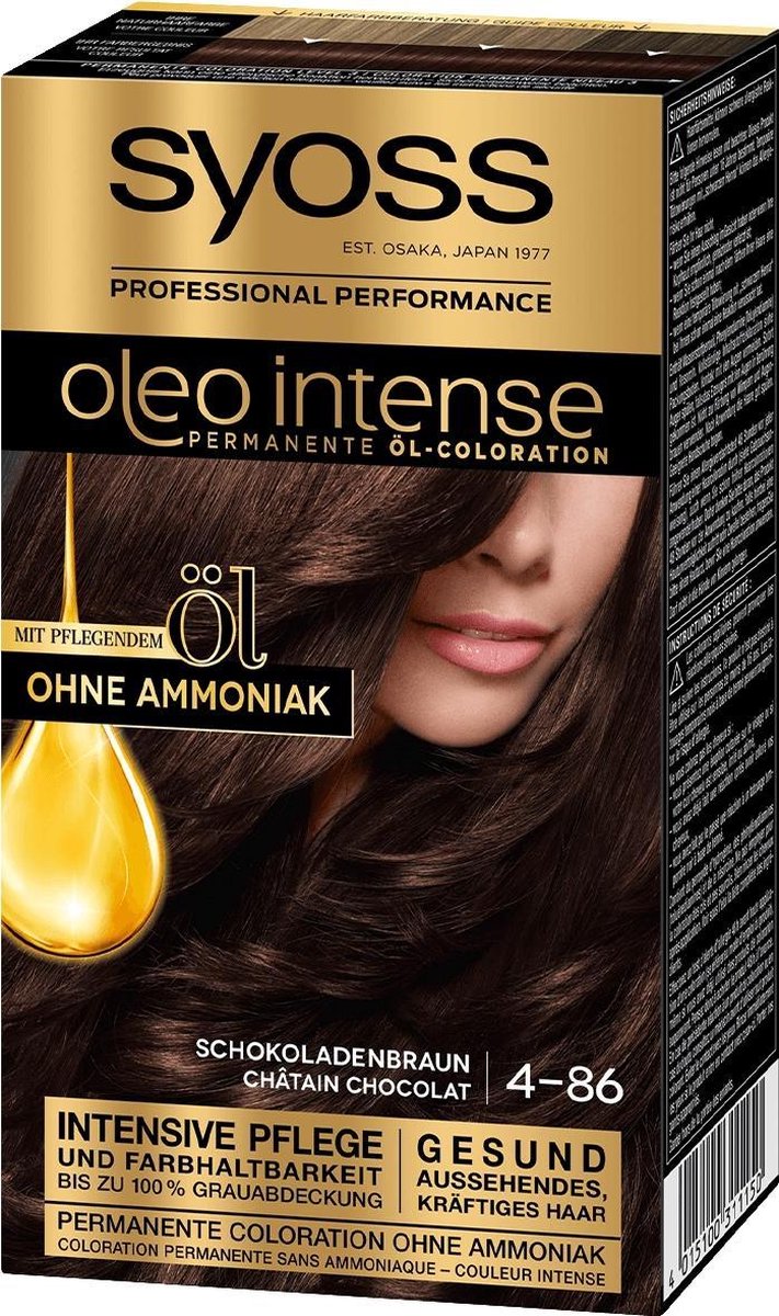 SYOSS Oleo Intense 4-86 haarkleuring Bruin