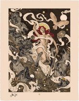 Red Riding Hood: Red Unframed Art Print