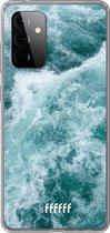 6F hoesje - geschikt voor Samsung Galaxy A72 -  Transparant TPU Case - Whitecap Waves #ffffff