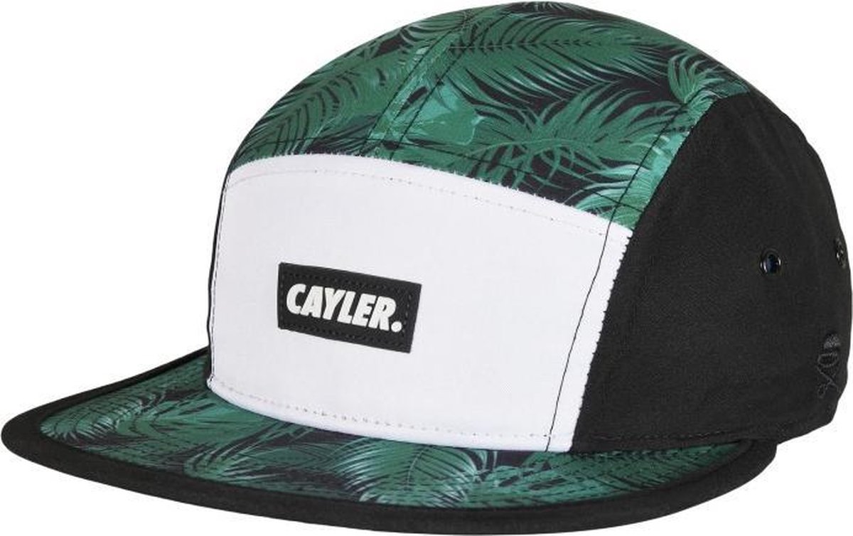 Cayler & Sons - C&S WL Green Jungle Camp Cap black/mc one size Snapback Pet - Zwart/Groen