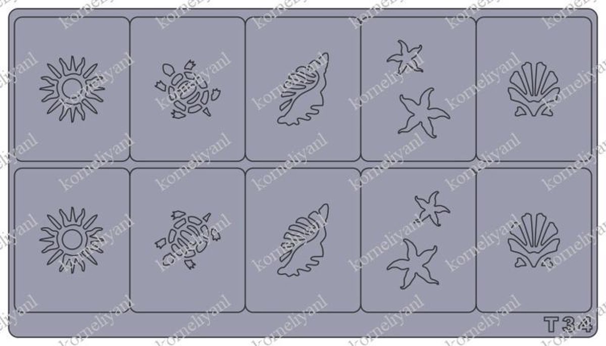 Goedkoopste Korneliya Airbrush - Aeropuffing Sjabloon T34