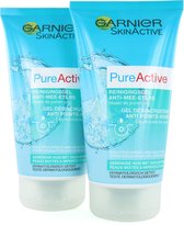 Garnier PureActive Cleansing gel Anti-blackheads - 150 ml (Set of 2)