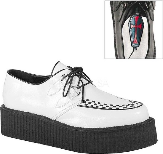 Demonia Creepers -36 Chaussures- V-CREEPER-502 US 4 Blanc | bol
