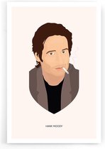 Walljar - Hank Moody - Muurdecoratie - Plexiglas schilderij