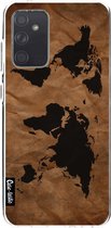 Casetastic Samsung Galaxy A72 (2021) 5G / Galaxy A72 (2021) 4G Hoesje - Softcover Hoesje met Design - World Map Print
