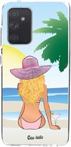 Casetastic Samsung Galaxy A52 (2021) 5G / Galaxy A52 (2021) 4G Hoesje - Softcover Hoesje met Design - BFF Sunset Blonde Print