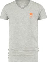 Vingino T-shirt B-basic Jongens Katoen/elastaan Grijs Maat 176