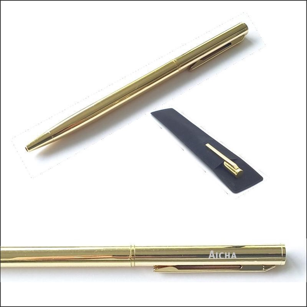 Pen Met Naam Gravering - Goud - Aicha
