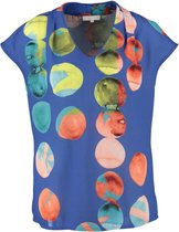 Signe nature blouse shirt blauw multi - Maat 38