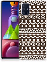Leuk TPU Backcase Geschikt voor Samsung Galaxy M51 Telefoon Hoesje Aztec Brown