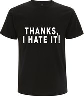Thanks, i hate it heren t-shirt | ergelijk | negativiteit | mensen | cadeau | zwart