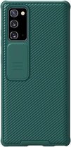Hoesje geschikt voor Samsung Galaxy Note 20 back cover - CamShield Pro Armor Case - Donker Groen