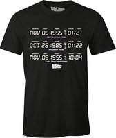 Back To The Future - Black Men's T-shirt "Destination Time" - XL