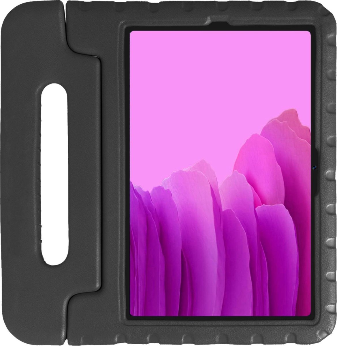 Hoes - Geschikt voor Samsung Galaxy Tab A7 (2020) - Kinderhoes Shockproof Bumper - Kidsproof Case - Tablet Hoesje - Kinder Hoesje Cover - Zwart