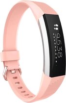 Shop4 - Fitbit Alta HR Bandje - Siliconen Licht Roze