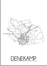 Denekamp Plattegrond poster A3 poster (29,7 x 42 cm) - DesignClaud