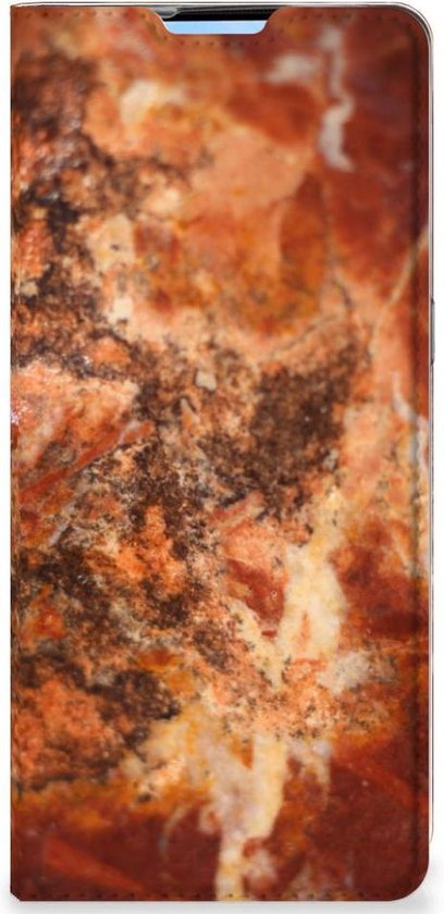 Etui Support OPPO Reno4 Pro 5G Etui Smartphone Marbre Marron