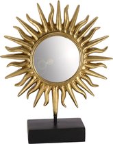 Gerimport Spiegel Sun 29 X 35,5 Cm Polyresin/glas Zwart/goud