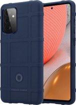 Samsung Galaxy A72 schokbestendig hoesje Rugged Shield - blauw